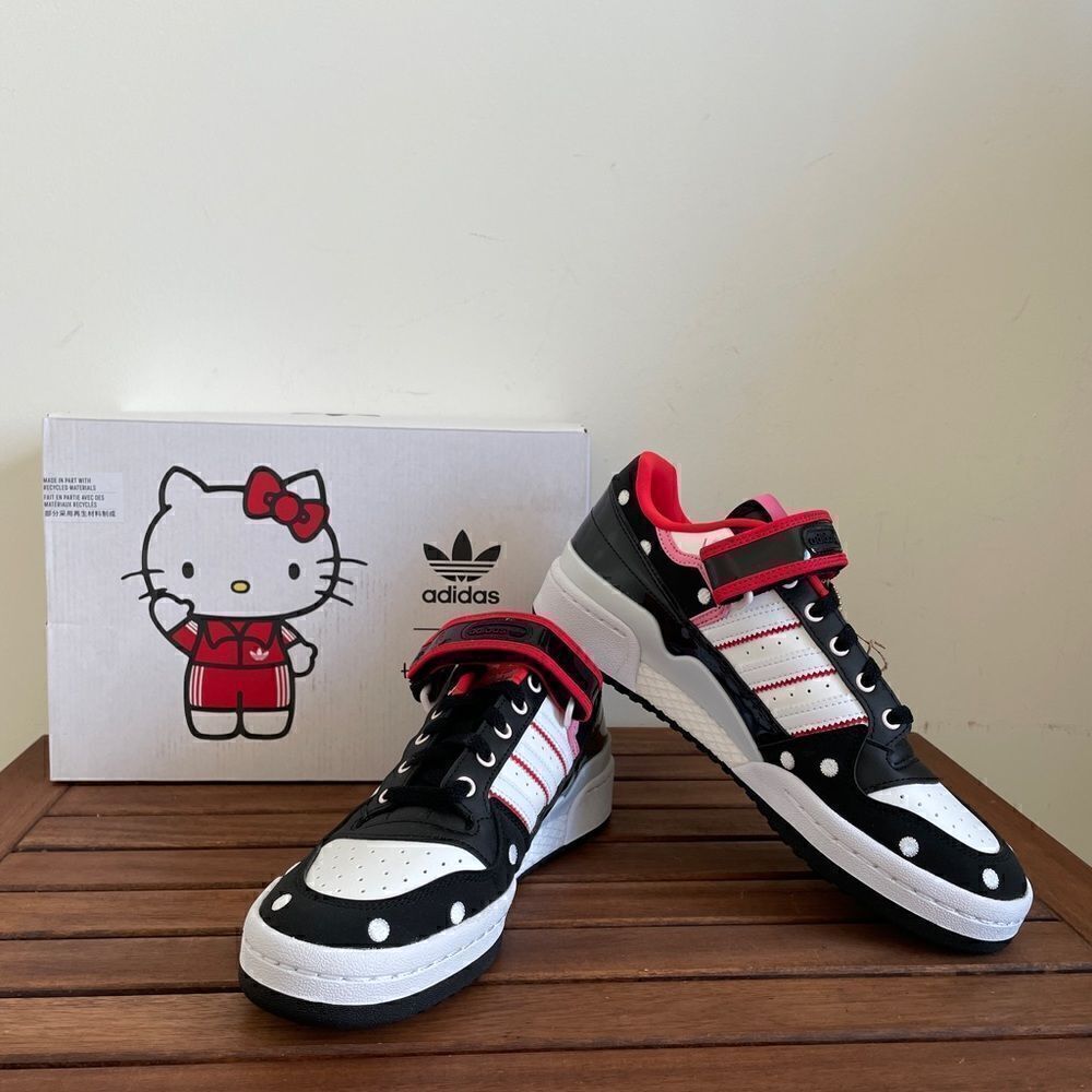 Adidas Forum Low Hello Kitty Polka Dot USA Women Size 8.5/UK 7(GW7167)